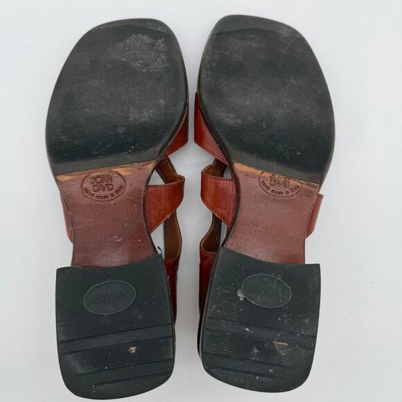 Joan and David Couture Handmade Italian Leather Fisherman Brown Casual Sandals 7 - Picture 5 of 6